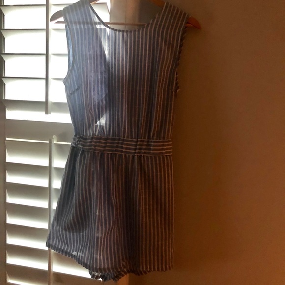 Other - Romper in blue and white stripe
